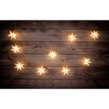 9 séries LED extérieure LED Chain de Noël Light Stars 3D Stars / Noël Lights-White
