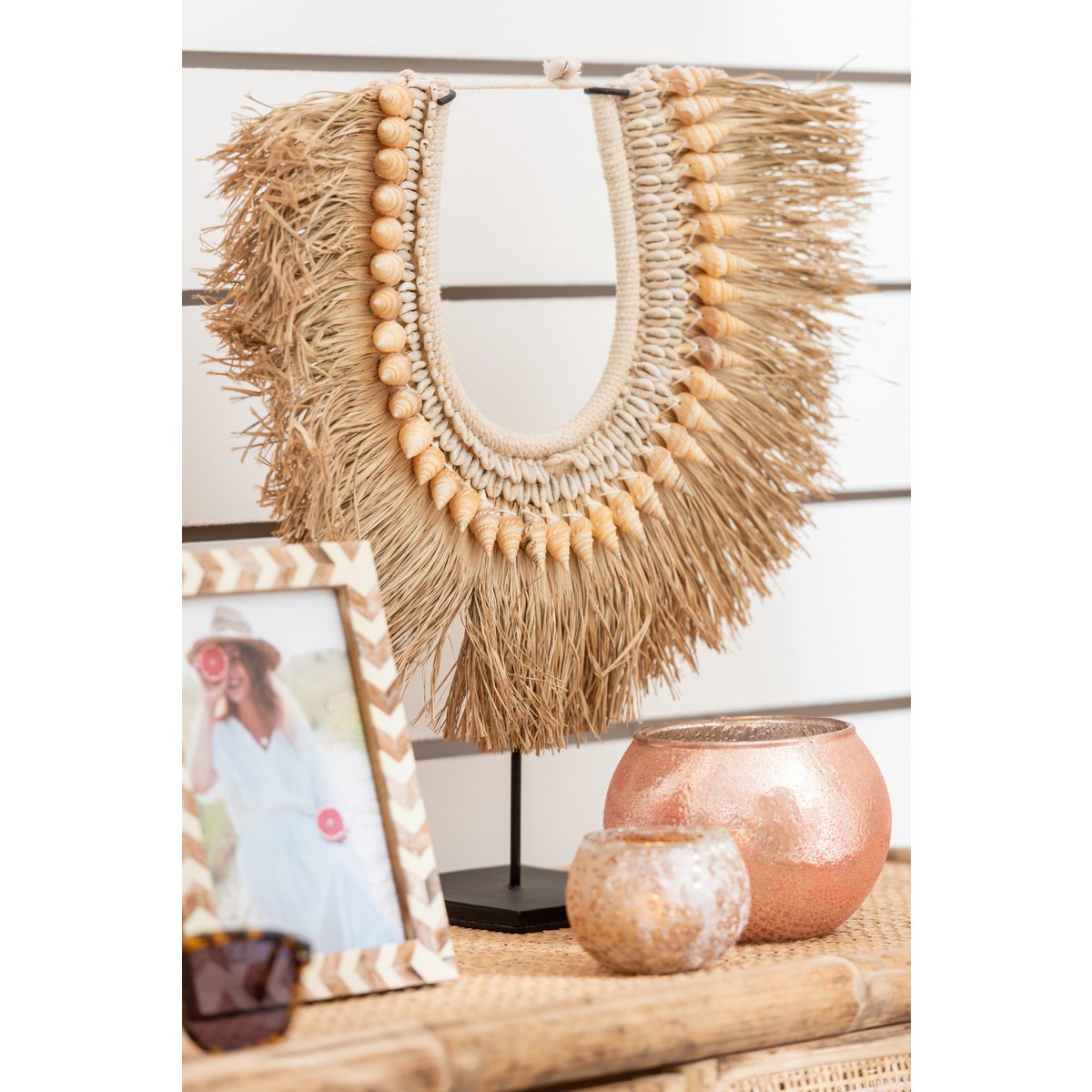 Stand Dora pour collier de décoration J-Line en beige