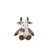 Vache Peluche J-Line, détail de l'écharpe en peluche