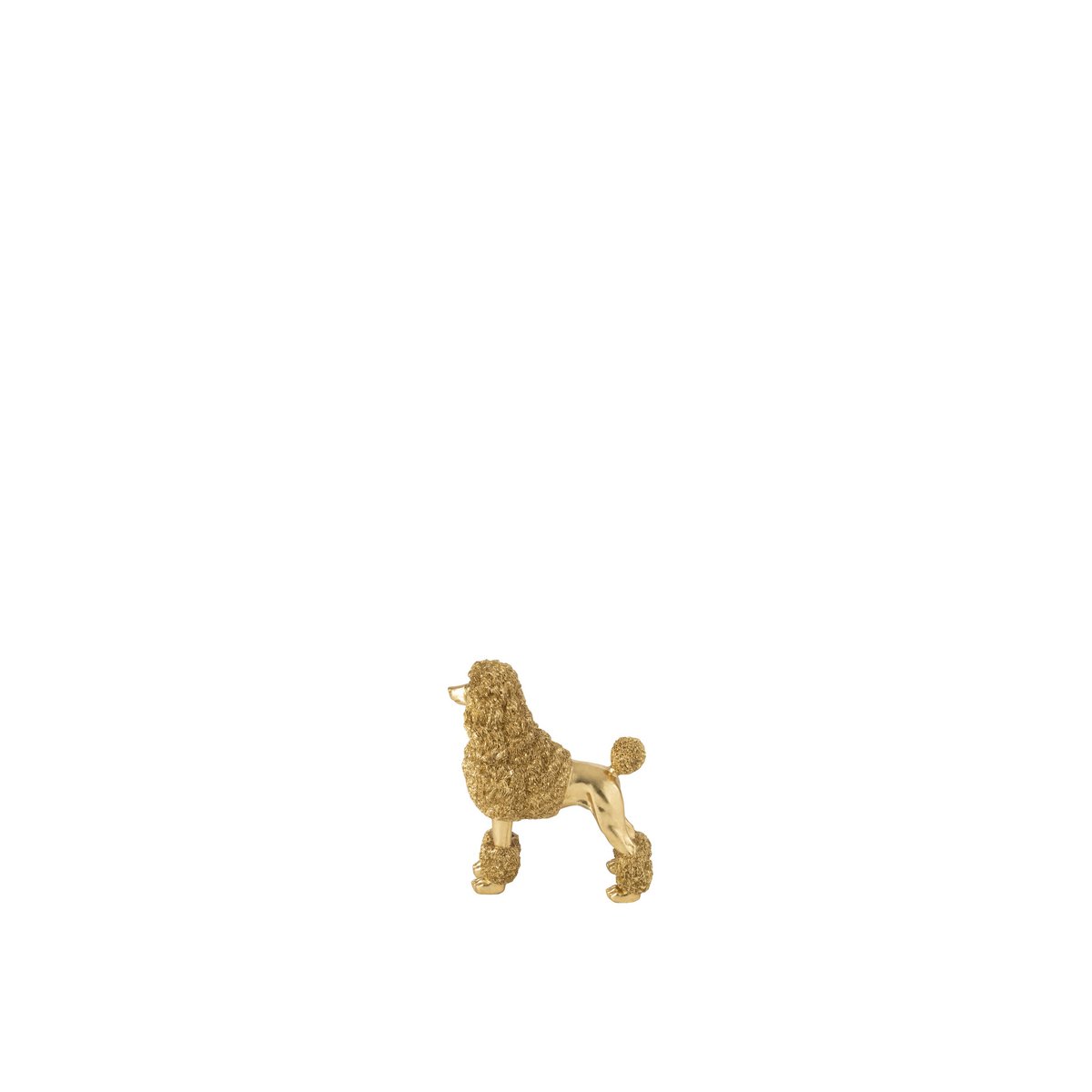 Figurine J-Line Caniche sur étagère - ambiance décorative