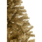 Sapin de Noël J-Line en or, vue d'ensemble avec décorations