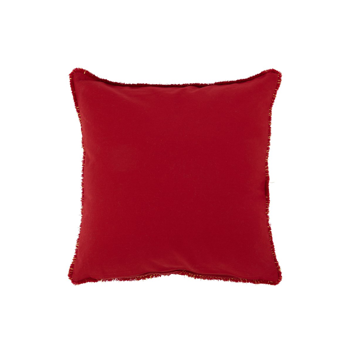 Coussin J-Line Arbre en rouge et or, élégant et confortable