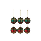 Boule de Noël J-Line rouge et vert, ambiance festive et élégante