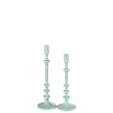 Bougeoir J-Line Classic en aluminium bleu, ambiance intérieure