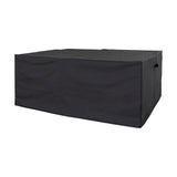 Housse luxe noire pour table et chaises, vue complète