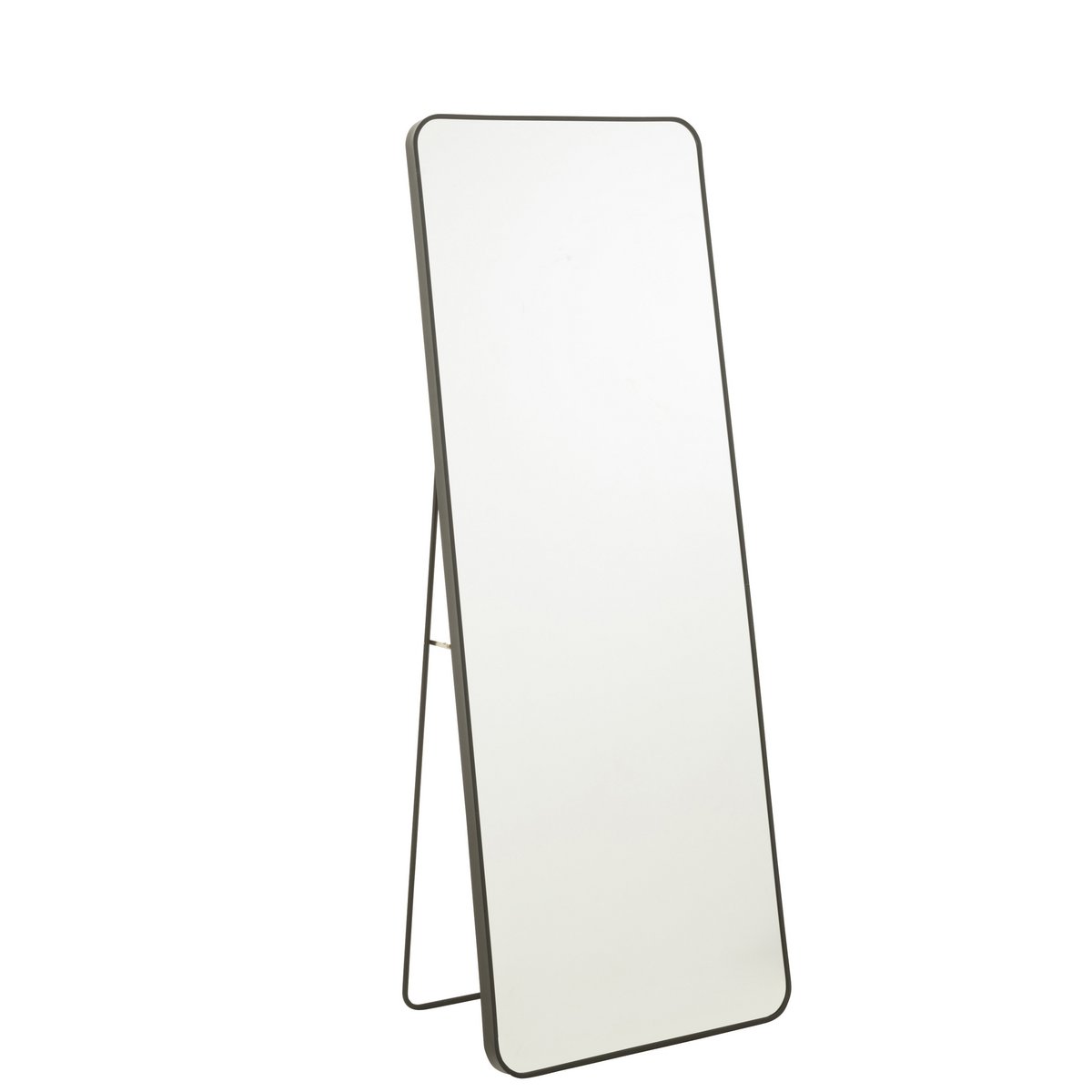 Détail du pied en métal du miroir J-Line, finition soignée