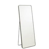 Détail du pied en métal du miroir J-Line, finition soignée
