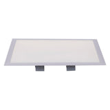 Panneau d'assemblage LED "Sorriso", lampe de montage en métal et en plastique en blanc avec des LED fermement construites, 45x45 cm pour les intérieurs