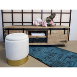 Tabouret en velours tabouret de décoration et tabouret de velours de décof avec espace de stockage u.