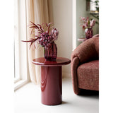 Vase moderne en verre, ambiance salon