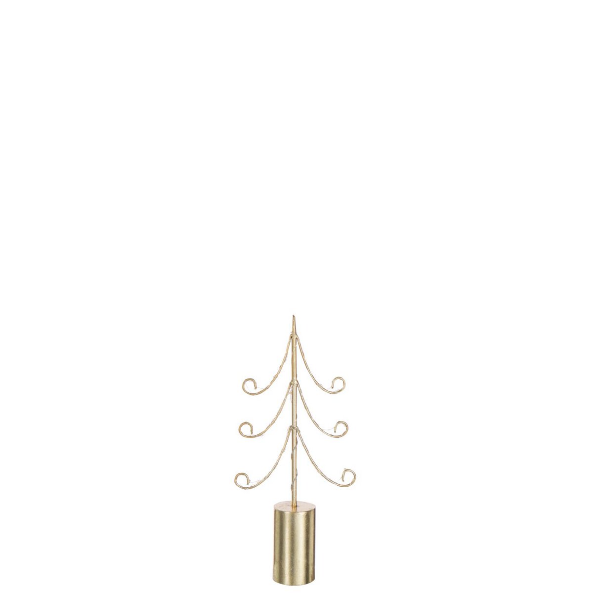 Ambiance festive avec l'arbre de Noël J-Line en métal doré