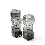 Le Vase Cubes - Gris Foncé - L