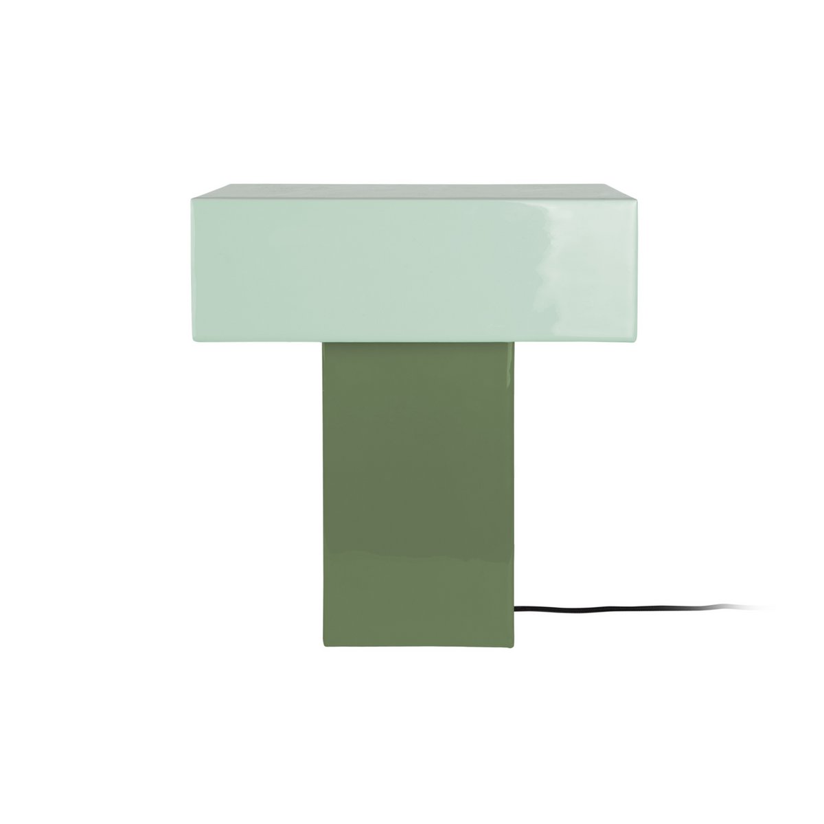Lampe de table Grato Recto de Leitmotiv - vue avant avec design angulaire