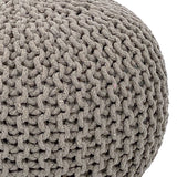 Tabouret de siège pouf ensemble 2 pièces Ø 55 cm h 37 cm tabouret de tricot coussin de plancher