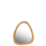 Miroir J-Line en jute naturel avec cadre élégant