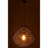 Détail du design de la lampe J-Line Twisted, métal naturel