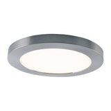 Le plafond LED "bonus", fonction, plafond métallique et plastique, les anneaux en chrome et blanc peuvent être modifiés, avec des LED fermement construites, 22,5 cm de diamètre