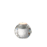Photophore Boule Cristal Transparent - détail du cristal brillant