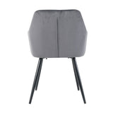 Fauteuils, lot de 2 avec revêtement en velours