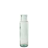 Vase J-Cylindre en verre recyclé, transparent et élégant