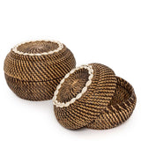 Le Panier Colonial Peek-a-Boo - Brun Naturel - S