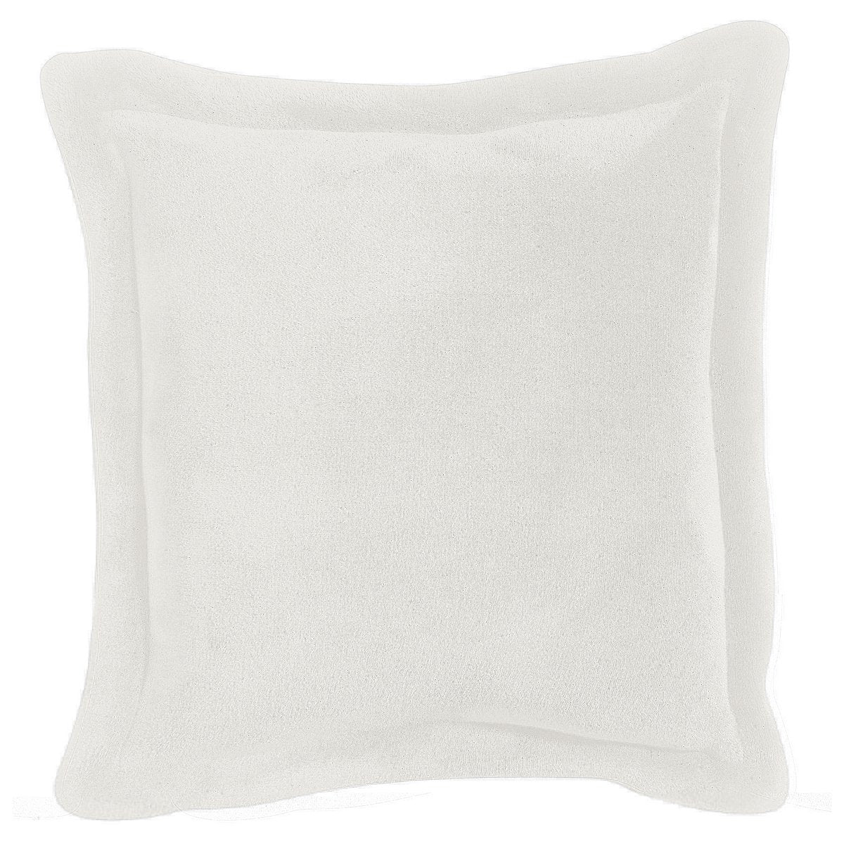 Coussin Tender Neige 50x50 - vue de face avec texture douce