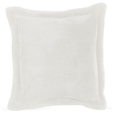 Coussin Tender Neige 50x50 - vue de face avec texture douce
