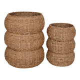 Paniers Sarbas en jonc de mer naturel, vue d'ensemble