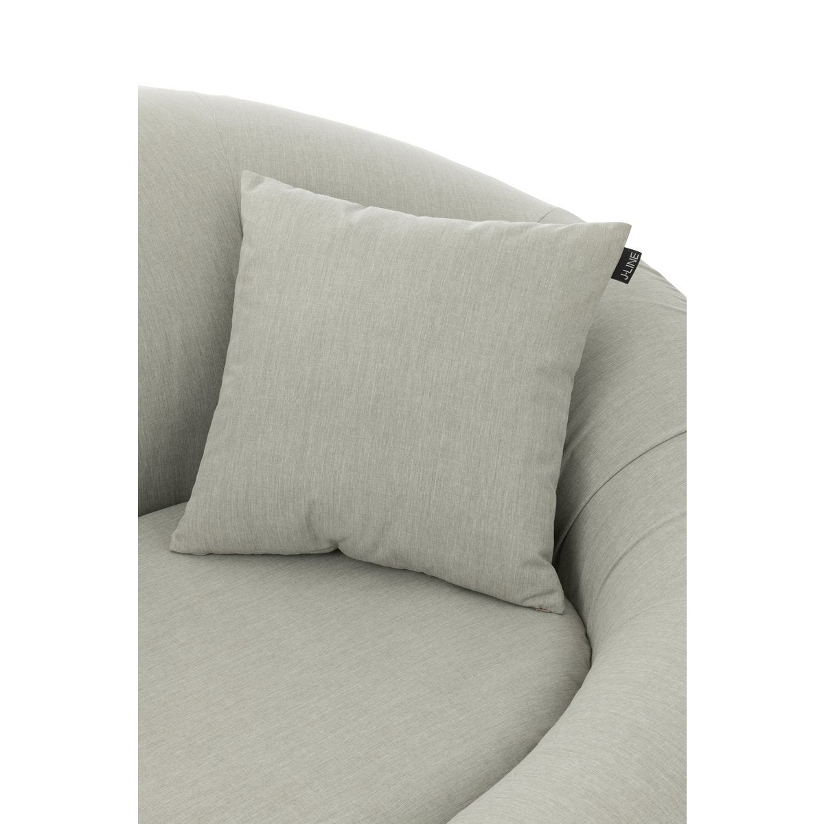 Détails du coussin J-Line Outdoor gris, texture et finition