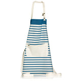 Tablier de cuisine Nalou Ivoire/bleu 72 x 75