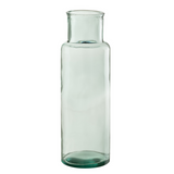 Vase J-Cylindre en verre transparent, design moderne et élégant