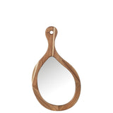 Miroir J-Line Palette en bois naturel et verre, design scandinave