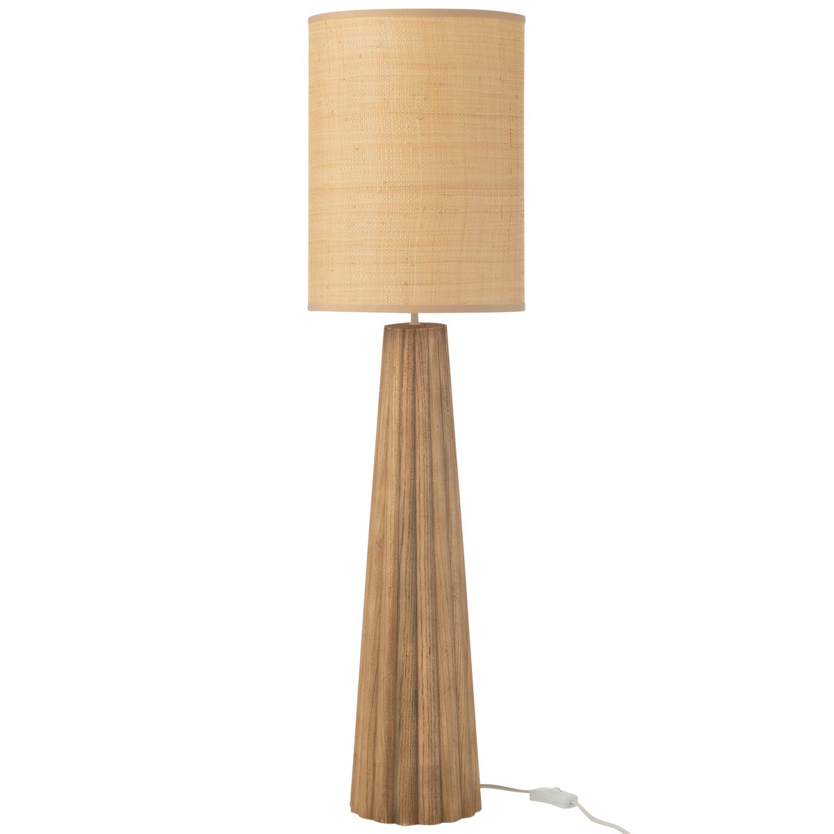 Lampe Ailanthus de J-Line en bois naturel vue de face