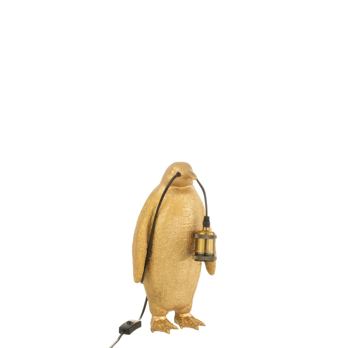 Lampe J-Line Penguin sur une table en bois