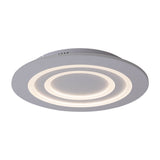 Plafond LED "Mirel" Ø 50 cm, 6 cm de haut, métal et plastique en blancs, LED intégrés, 2400 lm, dimmable, fonction CCT 3000-6500 K, changement de couleur RVB
