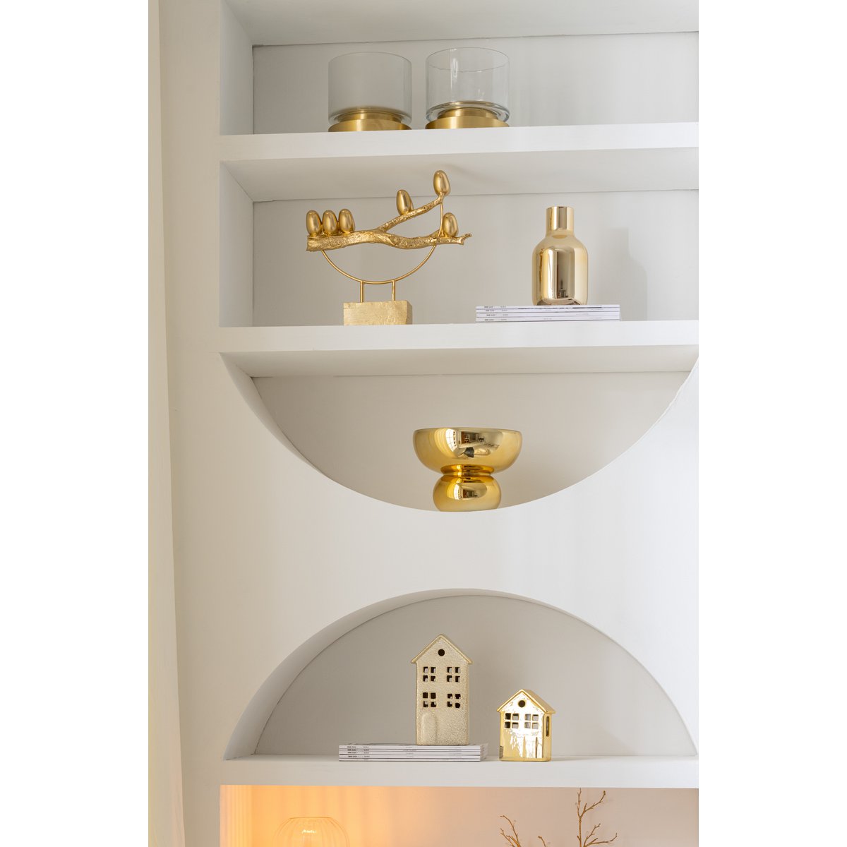 Lanterne J-Line Windlight avec éclairage doux, décoration raffinée