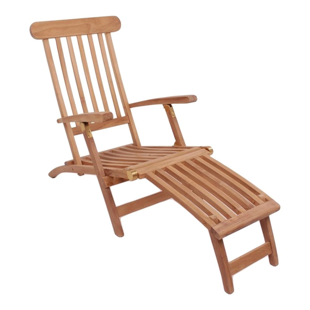 Design classique de la chaise longue en teck Arrecife