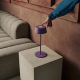 Lampe de table rechargeable Hugo Violet Lila