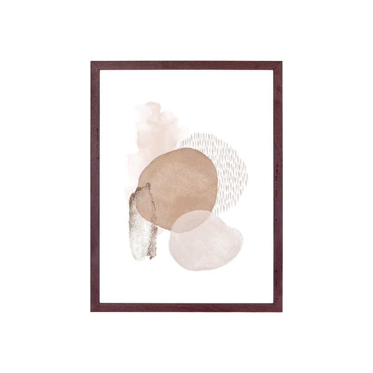 Aspen Frame Set - Cadre marron foncé dans un salon contemporain
