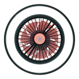 Loucles de plafond LED + ventilateur "Arioso" Ø 54 cm, en métal et en plastique, avec de nombreuses fonctions