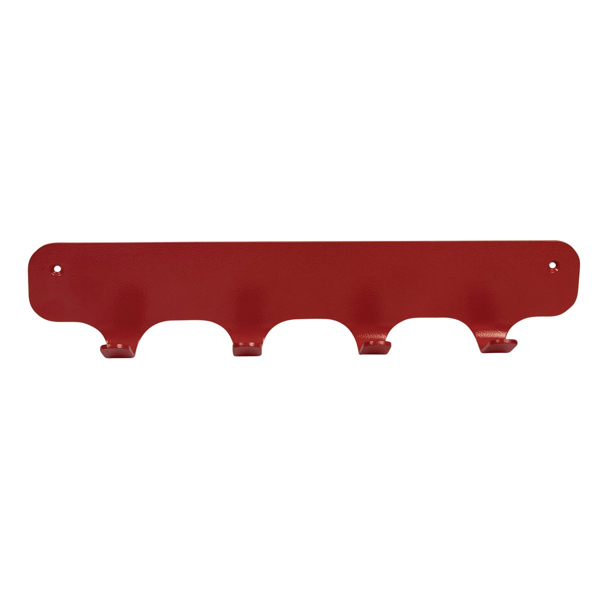 Gorillz Rounded Four Industrial Wall Coat Rack 4 Patères - Rouge