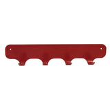 Gorillz Rounded Four Industrial Wall Coat Rack 4 Patères - Rouge