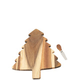 Planche à fromage J-Line avec couteau Sapin de Noël - mise en scène