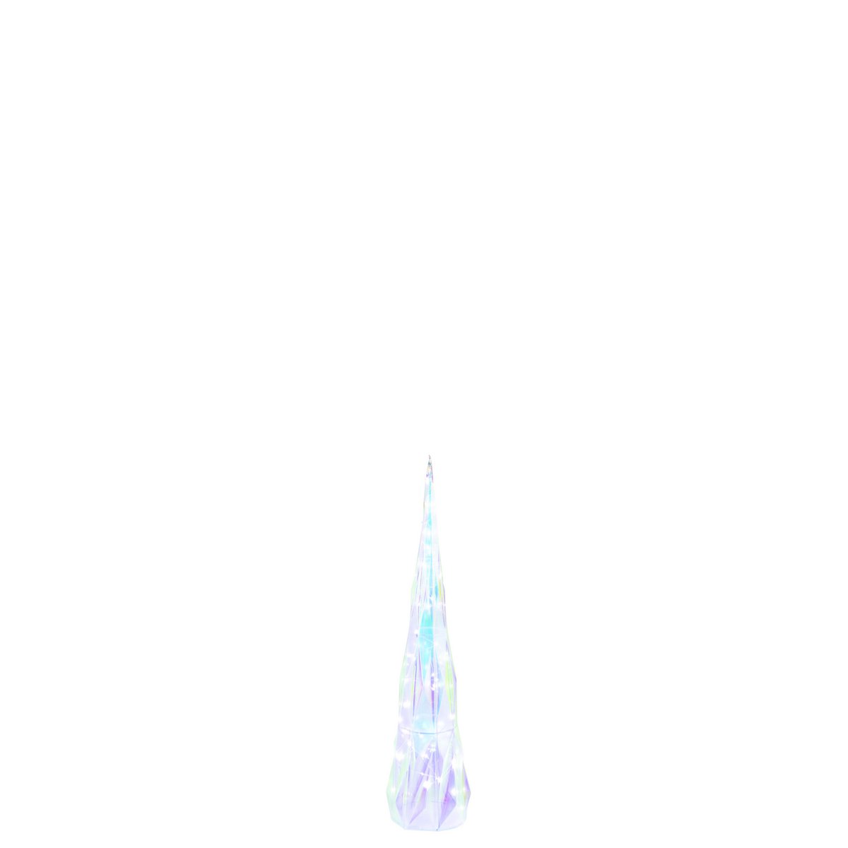 Vue latérale de l'arbre de décoration J-Line illuminé