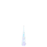 Vue latérale de l'arbre de décoration J-Line illuminé