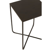 Table d'appoint J-Line Cross Frame, vue de côté