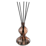 Bougie J-Line Geurolie Li-Ly Land en verre brun, vue de face