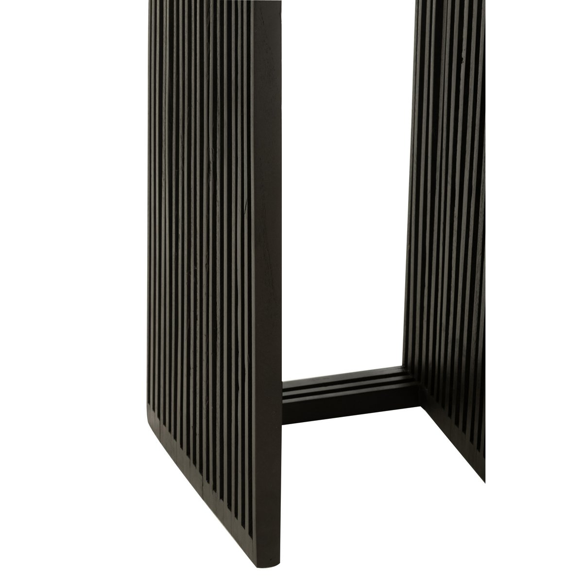 Table d'appoint J-Line Cube en bois noir - utilisation pratique