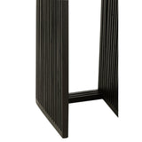 Table d'appoint J-Line Cube en bois noir - utilisation pratique