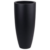 Cache-pot en polyester noir